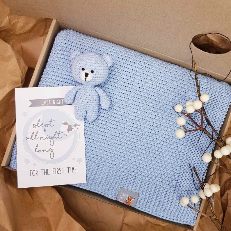 Blanket gift box Swaddle blanket girl set Baby waiting gift Etsy