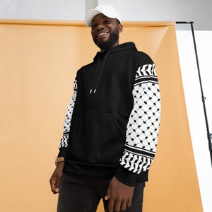 Kefiyyeh Pattern Unisex Hoodie: Palestinian Pride