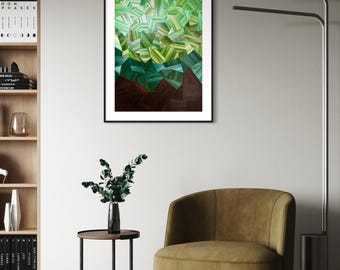 Primavera Table Straw Marquetry