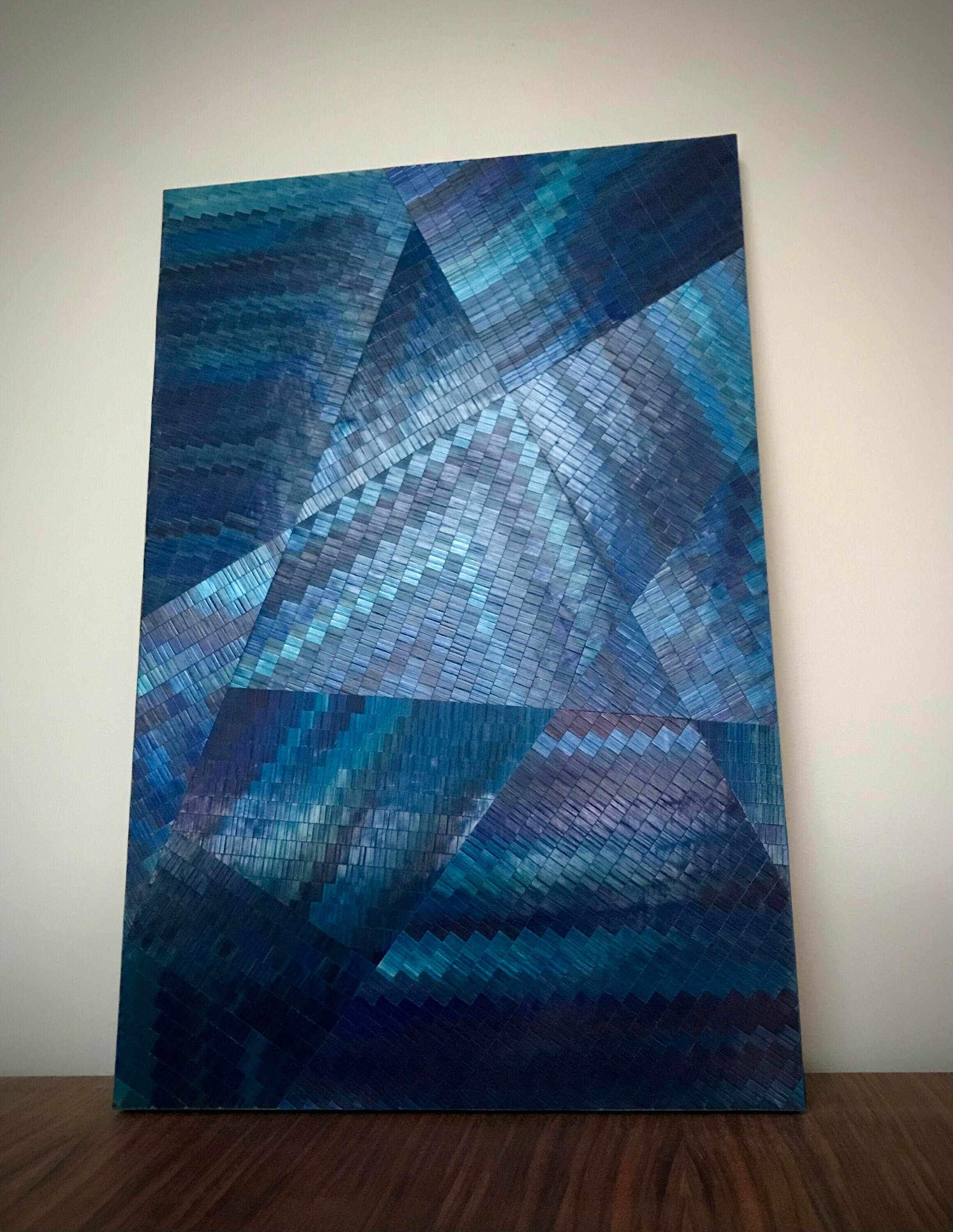 Tableau Océan Marqueterie de Paille