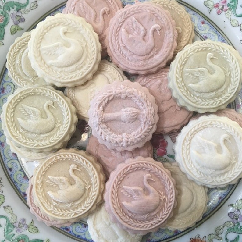 1 Dozen Anise Traditional Swan Prom Cookie Springerle Tea Cake Cookies ...