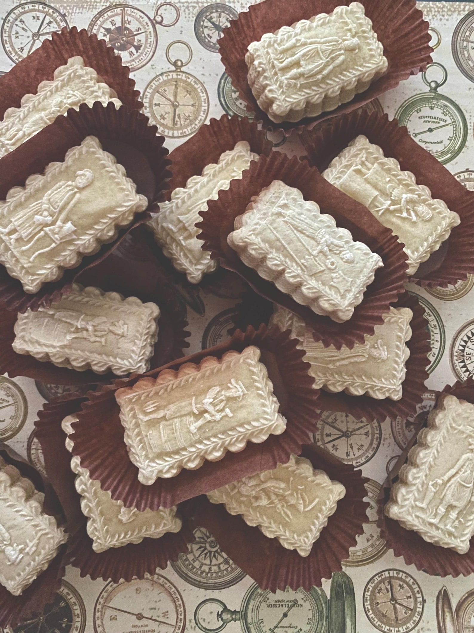 1 Dozen Traditional Springerle Cookies, German Anise Tea Cakes