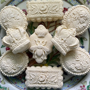 Cameo & Crown Soft Springerle Victorian Prom Tea cake cookies Bridgerton inspired Bridal Wedding Shower Prom Cookies Downton Abbey