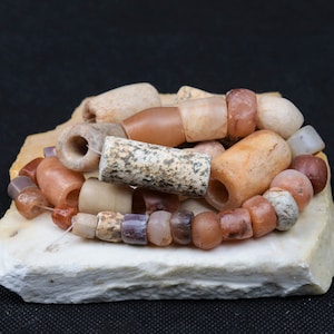 37 ancient stone beads