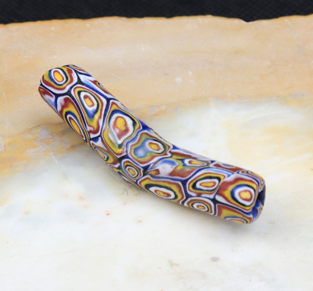 venetian-elbow-millefiori-trade-bead-etsy