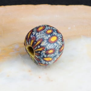Ancient Jatim mosaïc glass bead