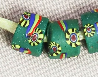 Matched Venetian millefiori trade beads