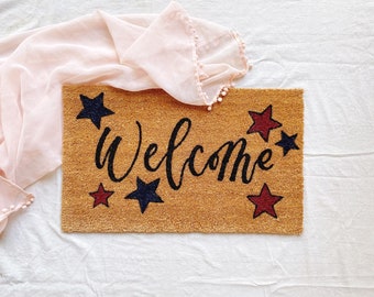 Welcome Mat | Fourth of July Doormat | Summer Doormat