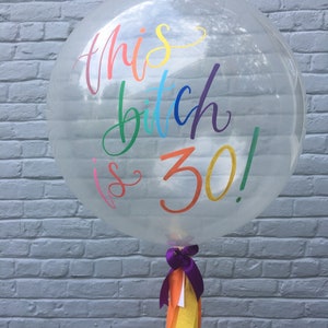 BALLOON ADD-ON-Rainbow Lettering image 3