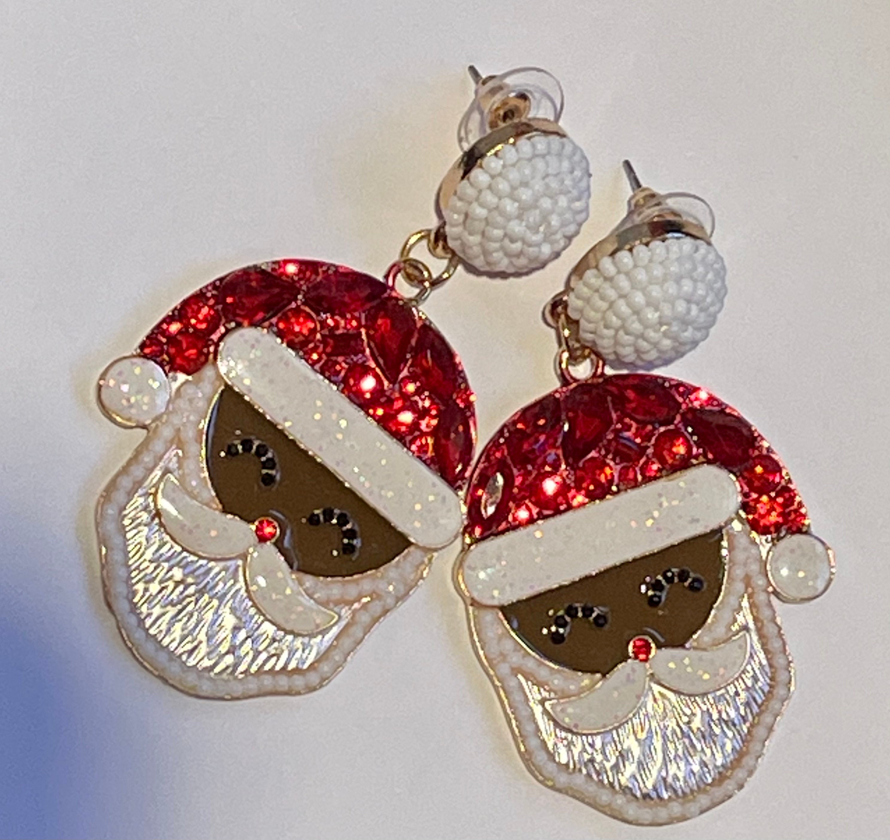 Mrs claus earrings deals