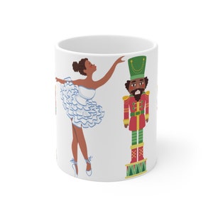 Chocolate Nutcracker and Ballerina Mug | nutcracker hot chocolate mug | nutcracker hot chocolate | chocolate nutcracker | ballerina-mug