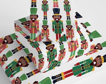 Black Nutcracker Ballet Gift Wrap: Afrocentric Wrapping Paper Roll