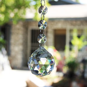 Hanging ball,Hanging Crystal Suncatcher, Home Decor, Ceiling Light Pull,Hanging Crystal Prism,Hanging Ball,window decor