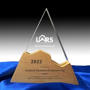 Personalized Crystal Award: Engraved Retirement Gift, Employee Appreciation