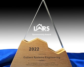 Personalized Crystal Award: Engraved Retirement Gift, Employee Appreciation
