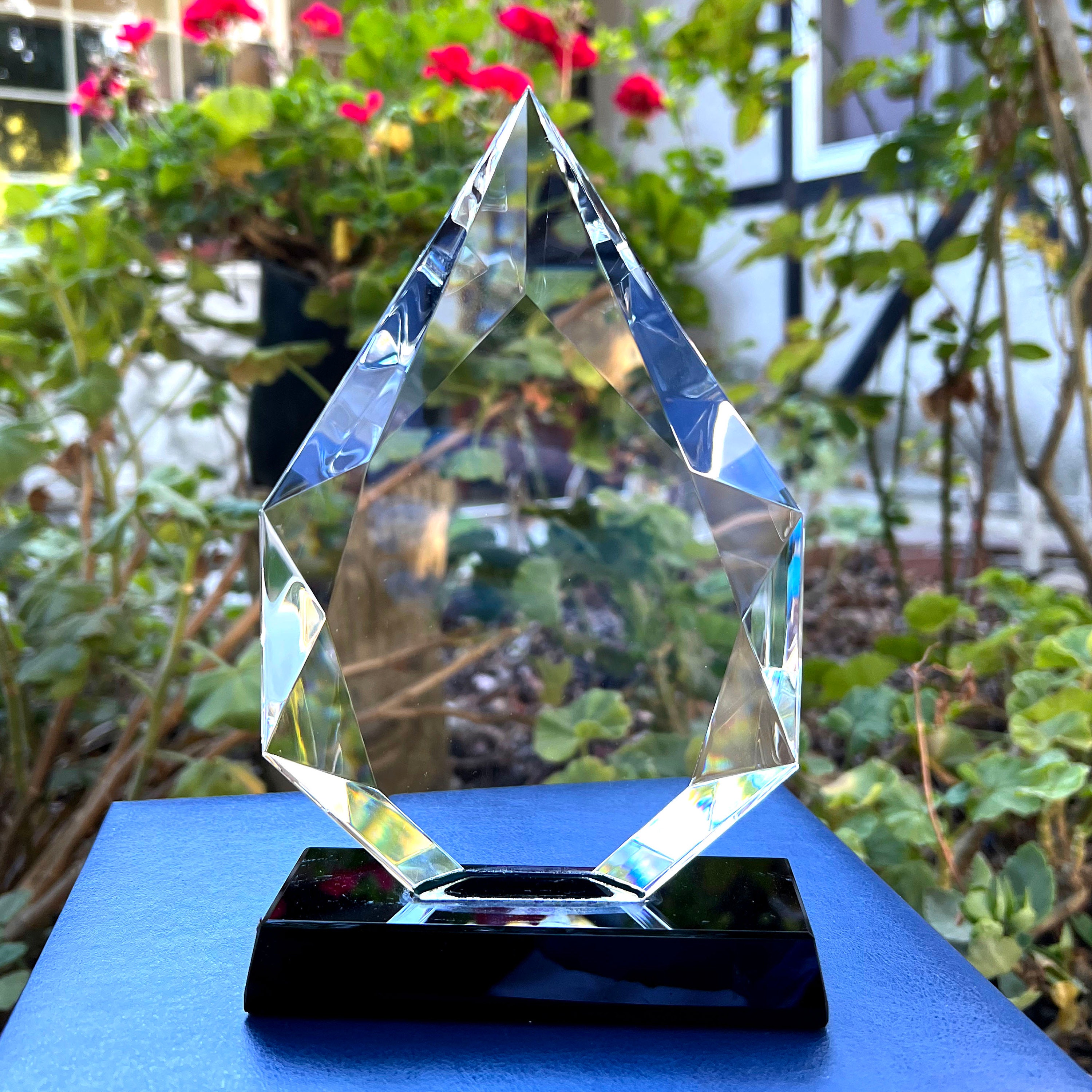 Crystal Reward Examples Personalized Crystal Award: Unique Retirement Gift for Staff & Manager ...