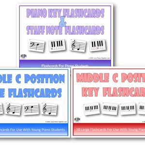 Middle C Position Flashcard Bundle