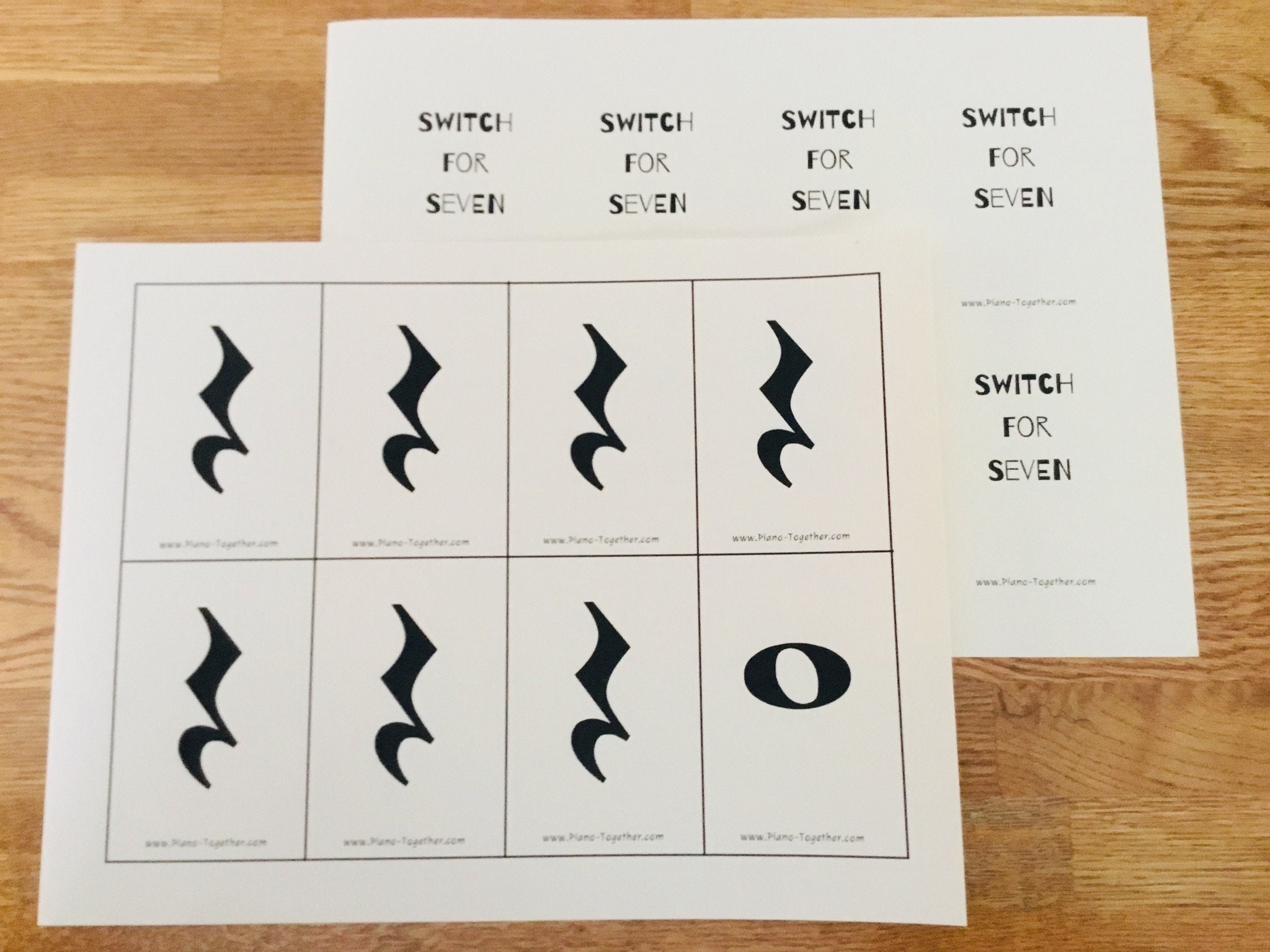 Seven Notes Sign Switch for Seven (notes and Rests) - A Music Symbols Recognition Game ...