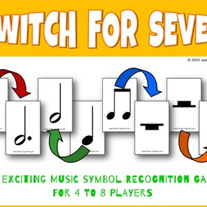Switch For Seven (Notes and Rests) - A Music Symbols Recognition Game