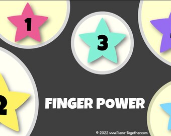 Finger Power - Build Piano Keyboard Awareness with a PowerPoint Game (Great for Online Piano Lessons)