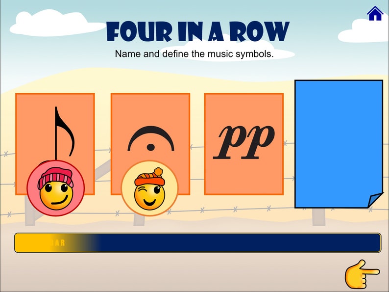 Four In A Row Level 2A Theory Review PowerPoint / Google Slides Great for Online/Zoom Music Lessons image 3