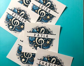 Label Stickers for Folders, Binders and Music Books.