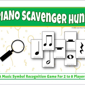 Piano Scavenger Hunt - A Music Symbols Recognition Game