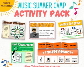 Music Summer Camp Activity Pack - Games and activities for summer music classes