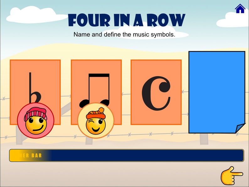 Four In A Row Level 2A Theory Review PowerPoint / Google Slides Great for Online/Zoom Music Lessons image 4