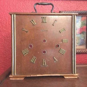 Vintage Mantle Clock Case - No movement - Orbros - Made in Germany