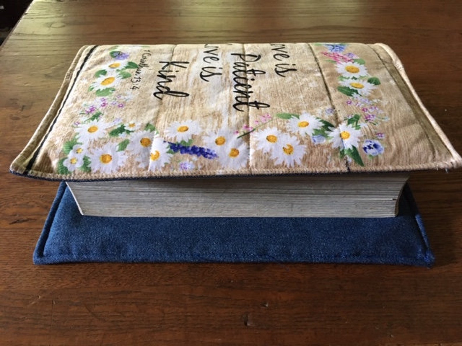 Handcrafted Fabric Bible Covers Love is Patient Love is Etsy