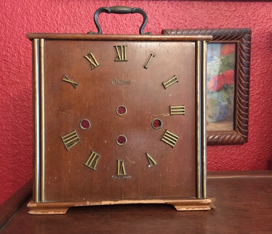 Vintage Mantle Clock Case No Movement Orbros Made in Germany Etsy