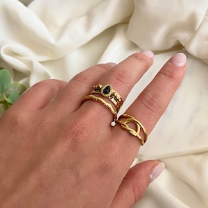 Adjustable Gold Heart Ring, Knot Ring, Friendship Ring, Love Knot Rings, Dainty Ring, Best Friend Ring, Heart Knot Ring, BFF Gift