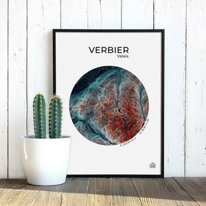 Gerahmte Benutzerdefinierte Konturkarte Druck | Stadt Poster & Berge Karte | Moderne Wandkunst personalisiert nach Ihrem Standort