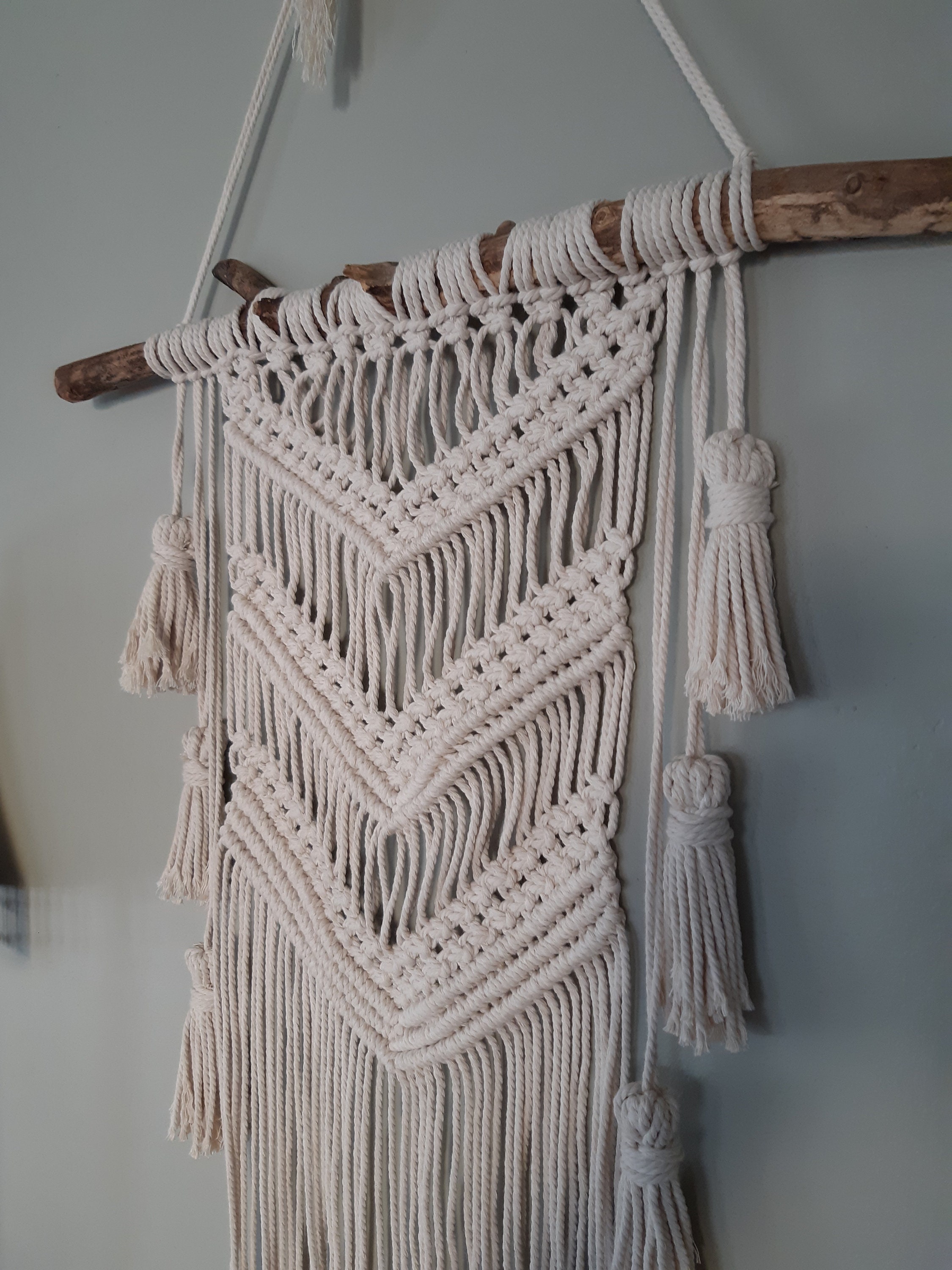 Macrame Wallhanging With Tassels Etsy UK