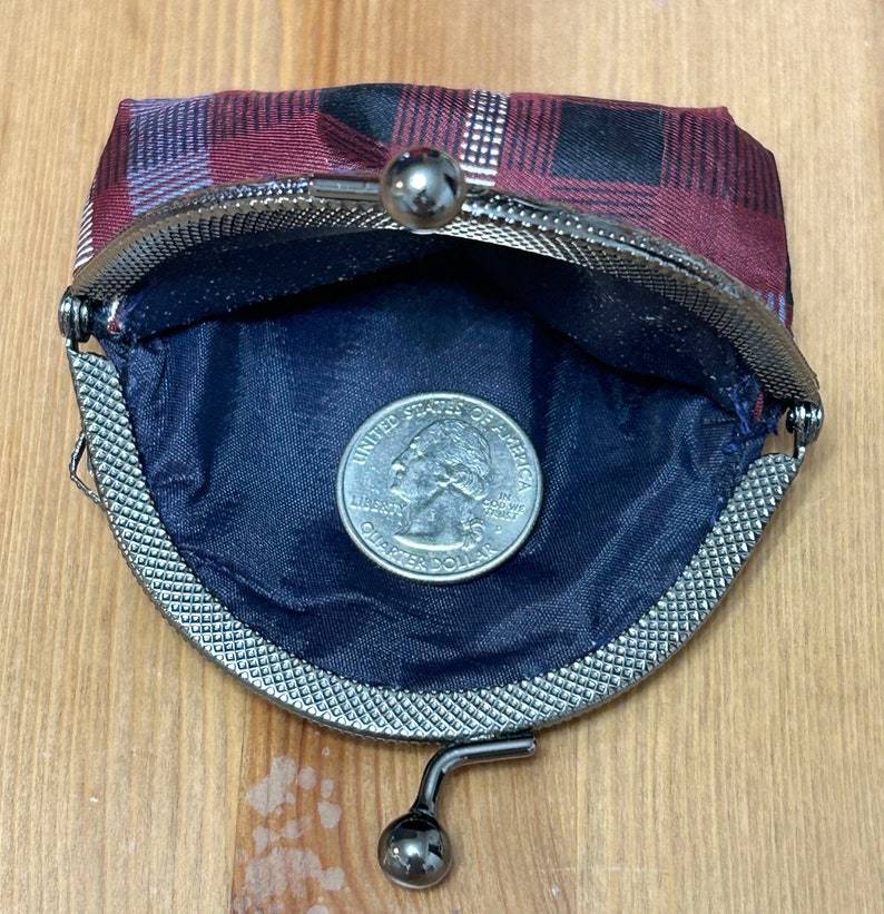 Coin Purse, Upcycled Coin Purse, Silk Coin Purse image 10