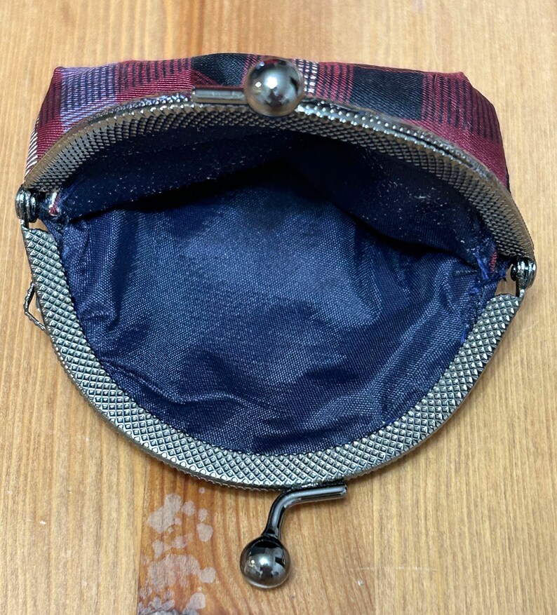 Coin Purse, Upcycled Coin Purse, Silk Coin Purse image 9