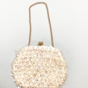 Vintage Beaded Bag, Beaded Handbag, Women&#39;s Evening Bag, Beaded Evening Bag