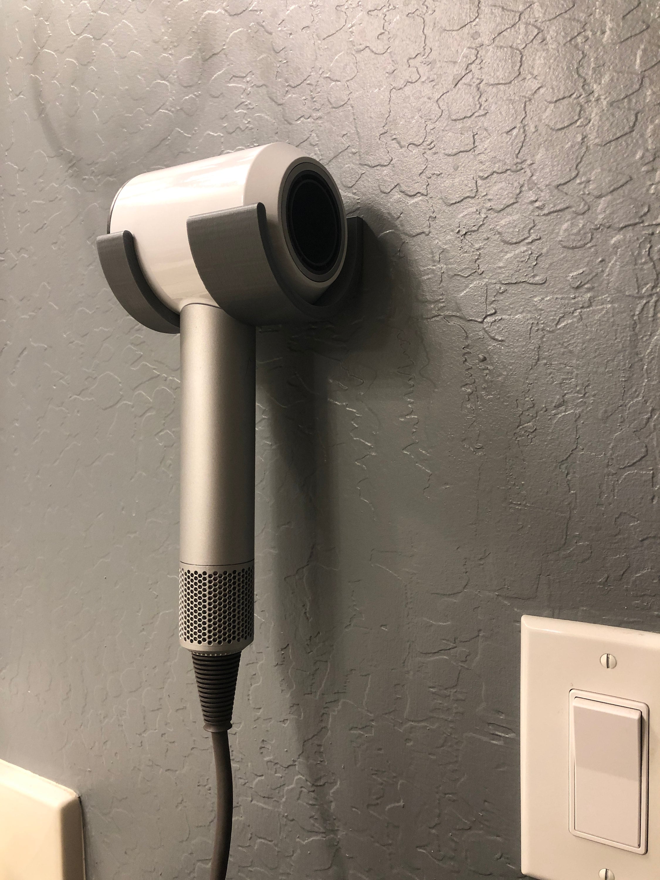 Fitted and Minimalitic Dyson Hair Dryer Mount 