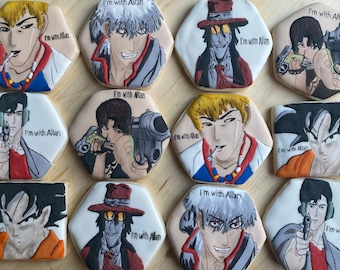 Anime inspired cookies