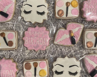 Makeup inspired cookies