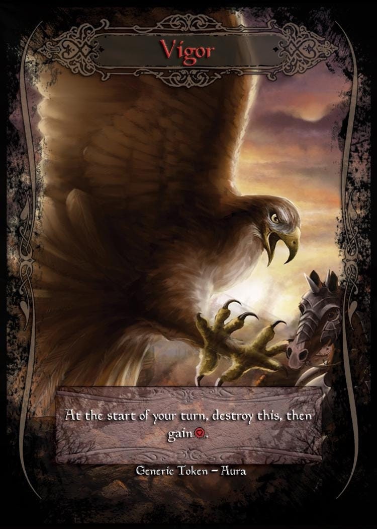 Vigor - Flesh and Blood Token - Etsy