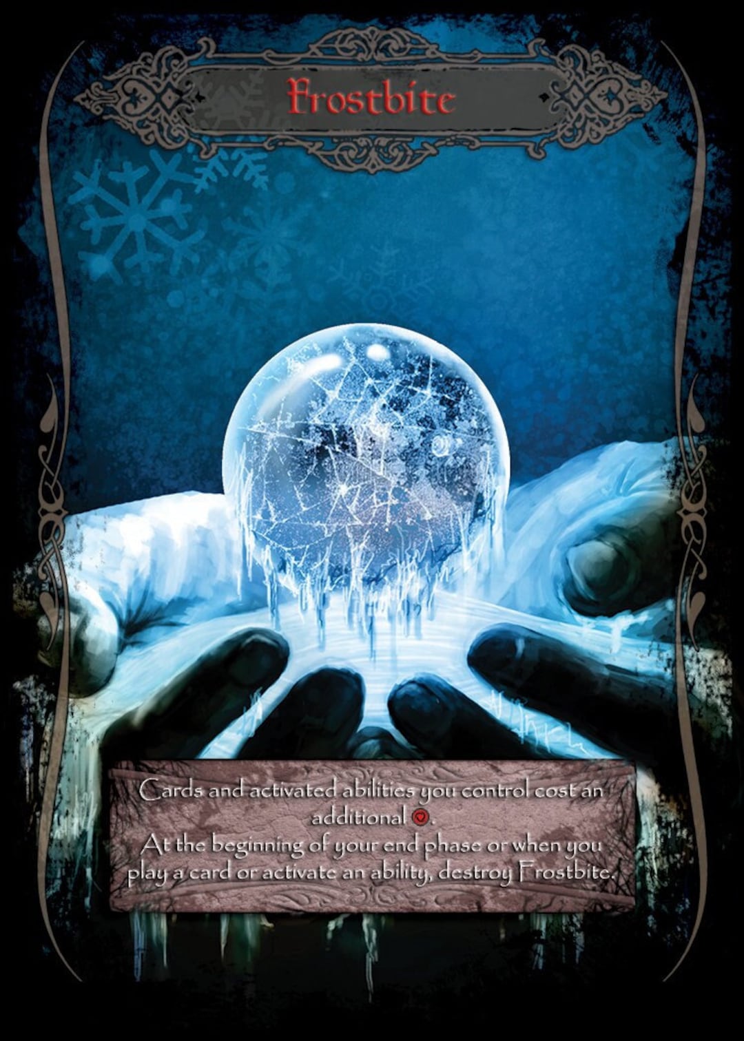 Frostbite - Flesh and Blood Ice Aura Token - Etsy