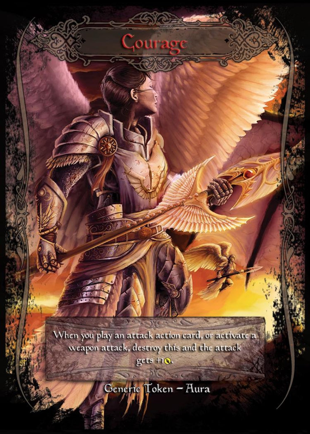 その他 Flesh and Blood Courage CF Courage - Flesh and Blood Illusionist Token - Etsy