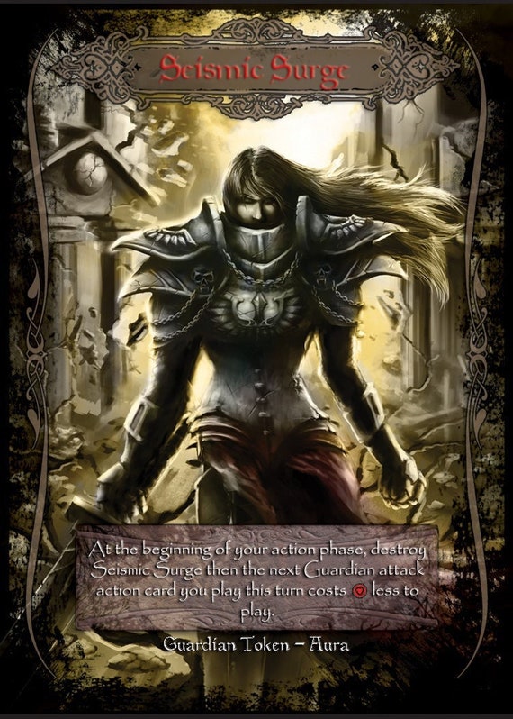 Seismic Surge - Flesh and Blood Guardian Aura Token - Etsy