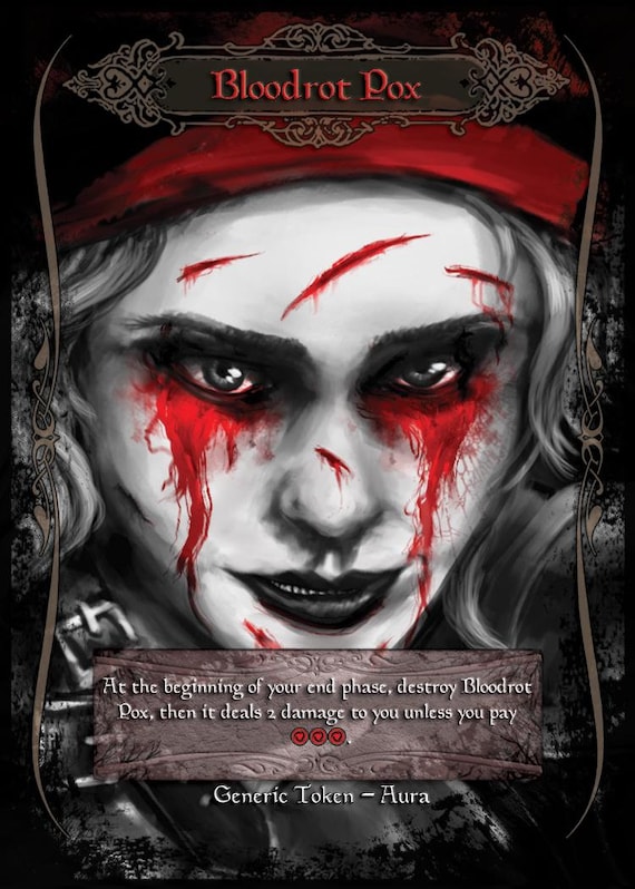 Bloodrot Pox - Flesh and Blood Token - Etsy