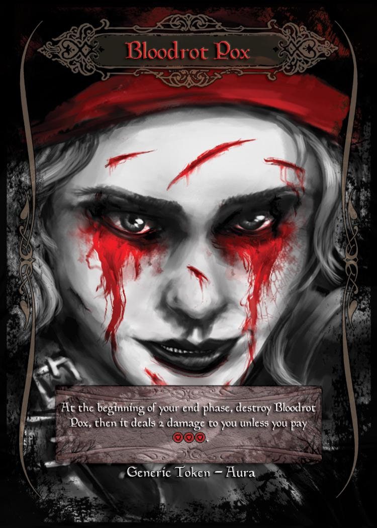Bloodrot Pox - Flesh and Blood Token - Etsy