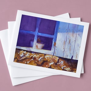 Old Cottage Window Watercolor Notecards | Rustic Cottage Notecards | Rustic Blank Cards | Countryside Cards | Country Cottage Notecards