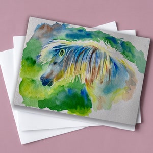Watercolor Horse Notecards: Colorful Giclee Print, Blank Greeting Cards