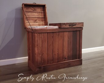 Wood Hamper Etsy